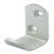 Coat Hook Aluminium 37 x 50 mm Face fixing Satin anodised aluminium finish