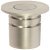 Dust Excluding Socket for Shoot Bolts Ø 11 mm Brass Spring loaded plunger Satin nickel plated