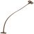 Flexible Flap Stay 200mm UH Plastic Brown