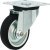 Single Wheel Castor Ø 80-160 mm Plate Fixing with screw-on plate Wheel Ø 80 mm load capacity 50 kg swivel castor without brake