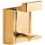 Furniture Bolt with Cranked Slide Concealed Screw Fixing Length 50 mm lift 9 mm polished