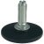 Adj Screw D50mm w Fixed Foot M10x34mm