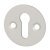 Escutcheon D33mm Plain Std KW Aluminium SAA