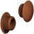 Cover Cap Plastic for Blind Holes Ø 10 mm For push fitting Fawn brown RAL 8007