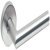 Lever Handles on Round Roses Straight Ø 19 mm 316 Stainless Steel Satin