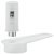 Pivot Hinge 140° Without Stop For flush mounted doors White