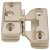 190D Glass Door Hinge ExAxle Inset Zinc Alloy/NP