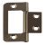 105 Flush Hinge Rad 50x24mm Steel ZP