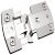 Exposed Axle Hinge 270/240° with 5 mm Exposed Axle for Thin Doors Shallow design Overlay 7.0 mm 13/19 mm side wall thickness for side/centre panel mounting
