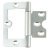 105 Flush Hinge Rad 75x33mm Steel EB