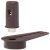 Pivot Hinge wo Stop Plastic Brown
