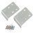 Cabinet Repair Plates for Mounting Hinge Plates with Pre-Mounted Euro Screws Cream white RAL 9001