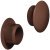 Cover Cap Plastic for Blind Holes Ø 10 mm For push fitting Dark brown RAL 8014