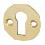 Escutcheon D33mm Plain Std KW Brass Polished Brass