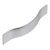 Jackson Bow Handle Zinc Alloy Polished Nickel 128mm Fixing Centres