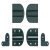 Chest Lid Hinge for Medium Sized Lids Opening angle 105° Black