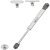 Gas-Filled Piston Rod for Wooden/Aluminium-Frame Flaps Steel For pneumatic support Model 80N