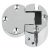 Flap Hinge 90° Plano Medial Zinc Alloy For screw fixing Dim x: 16 mm nickel plated
