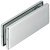 Patch Fitting Set Self closing with Side Panel and Bottom Pivot Startec For double action doors Matt stainless steel finish