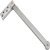 Door Co-ordinator for Outward Opening External Doors Stainless Steel Brushed