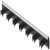 WithRobe Belt Rack 7 Belts 47x432x48mm Black