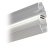 Shower Seal Angled Magnetic Seal 180° Length 2010 mm Suitable for toughened glass doors 6-8 mm thick Transparent PVC finish