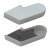 Cover Cap for Single Action Top Centre Aluminium Geze Satin stainless steel