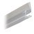 Shower Seal Door Jamb Profile for 90° Applications Length 2010 mm Suitable for toughened glass doors 6-8 mm thick Transparent PVC finish