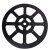 Furniture Turntable Rotates 360° Load Bearing Capacity 100 kg Black zinc alloy