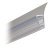 Shower Seal H-Profile for Overlapping Shower Door Arrangement Length 2010 mm Suitable for toughened glass doors 6-8 mm thick Transparent PVC finish
