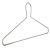 Anti Theft Wire Coat Hanger Steel Black Epoxy