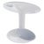 WithRobe Rail D25mm Deluxe End Bracket White