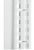 Supp Chnl Dbl Slot 1495mm PC Steel White