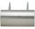 Bar Handle Steel Ø 12 mm Fixing Centres 96-456 mm Barkston Brushed nickel plated fixing centres 456 mm
