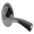 Olton Lever Hdls/Roses D53mm Zinc Alloy Black Nickel