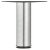 Leg w Adj D60x710mm Plastic Black/Steel Stainless Steel Col