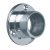 D38mm Wall Flange Socket Brs PC