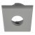 Bezel Recess Mounting for Loox LED 2090 Silver coloured square