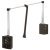 Pull Down Wardrobe Rail for Installed Height 850 mm 2004 Steel wardrobe rail plastic pull rod housing and connecting parts For internal wardrobe width 600-1000 mm brown steel rail brown plastic housing and connecting parts brown pull rod