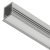 Aluminium Profile for Recess Mounting Loox5 LED Flexible Strip Lights 1103 Length 3000 mm depth 11.5 mm diffuser width 11 mm Silver coloured