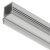 Aluminium Profile for Recess Mounting Loox5 LED Flexible Strip Lights 1105 Length 3000 mm depth 11.5 mm diffuser width 11 mm Silver coloured