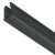 Plastic Profile for Recess Mounting Loox 5 LED Strip Lights 1101 Length 3000 mm internal width 8 mm Black