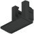 Loox5 1104 Profile Endcaps Rectangle Plastic Black