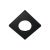Loox Bezel Rectangle 65x65mm Metal Black