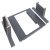Flexible Hanging Frame for Blum Legrabox Ninka One2Seven Waste Bin System For cabinet width 450 mm Dark grey