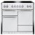 Range Cooker 1200 mm Mercury Dual fuel - White snowdrop