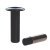 Door Stop Magnetic Concealed Steel/Plastic Black
