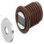 Mortice Magnetic Catch 4.5kg Steel/Plastic Brw