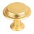 Knob Zinc Alloy Ø 40 mm Land Brushed gold