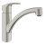 Mixer Tap Single Lever Low Spout Grohe Via Contemporary Brushed super steel